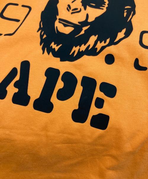 BAPE BY A BATHING APE（ベイプバイアベイシングエイプ）BAPE BY A BATHING APE (ベイプバイアベイシングエイプ) プリントTシャツ/001TEK301352M オレンジ サイズ:XLの古着・服飾アイテム