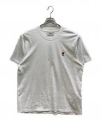 AMI Alexandre Mattiussiアミアレクサンドルマテュッシ）の古着「オーガニックコットンジャージー Ami de Coeur Tシャツ」｜ホワイト