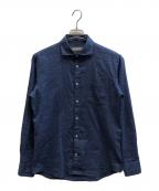 SEEKER GROOVEシーカーグルーブ）の古着「コットンリネンシャツ」｜ブルー