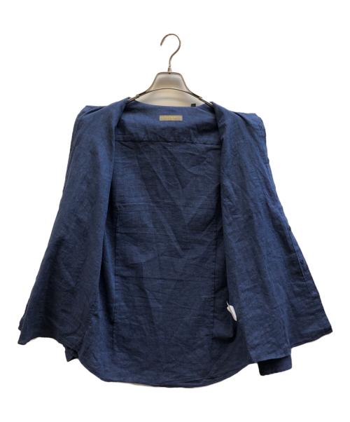 SEEKER GROOVE（シーカーグルーブ）SEEKER GROOVE (シーカーグルーブ) コットンリネンシャツ ブルー サイズ:Ⅿの古着・服飾アイテム