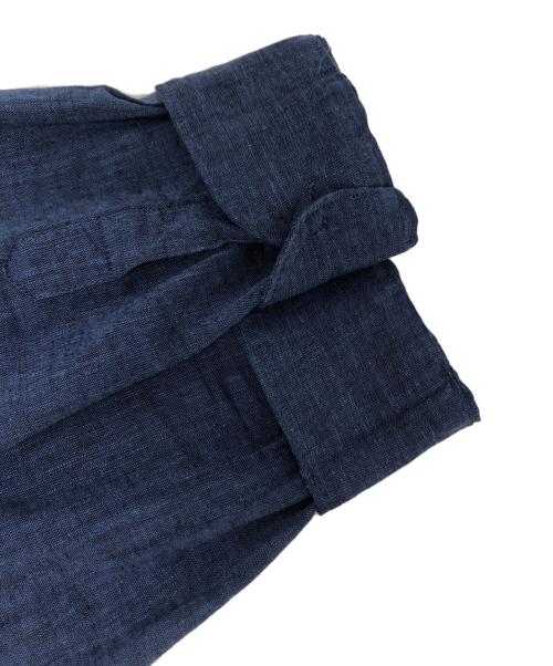 SEEKER GROOVE（シーカーグルーブ）SEEKER GROOVE (シーカーグルーブ) コットンリネンシャツ ブルー サイズ:Ⅿの古着・服飾アイテム