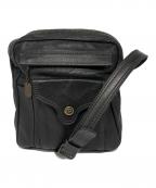 PORTERポーター）の古着「トスカーナレザーショルダーバッグ」｜ブラック