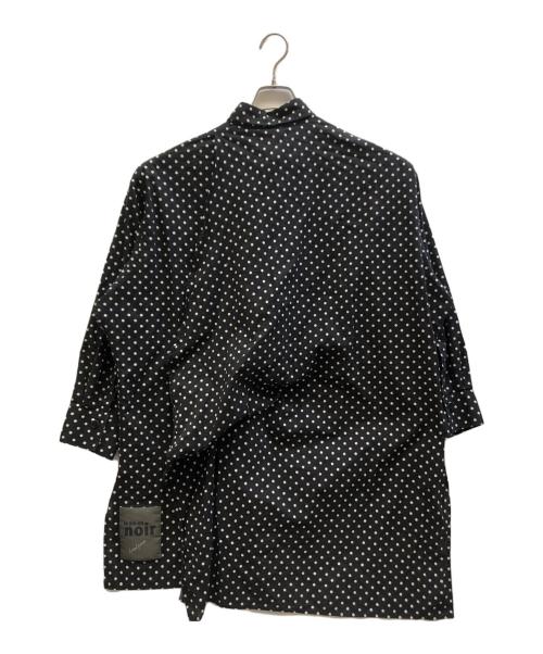 yohji yamamoto+noir（ヨウジヤマモトプリュスノアール）yohji yamamoto+Noir (ヨウジヤマモトプリュスノアール) バックロングドットシャツ ブラック サイズ:1の古着・服飾アイテム