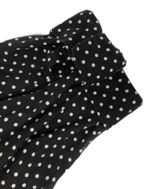 yohji yamamoto+noir（ヨウジヤマモトプリュスノアール）yohji yamamoto+Noir (ヨウジヤマモトプリュスノアール) バックロングドットシャツ ブラック サイズ:1の古着・服飾アイテム