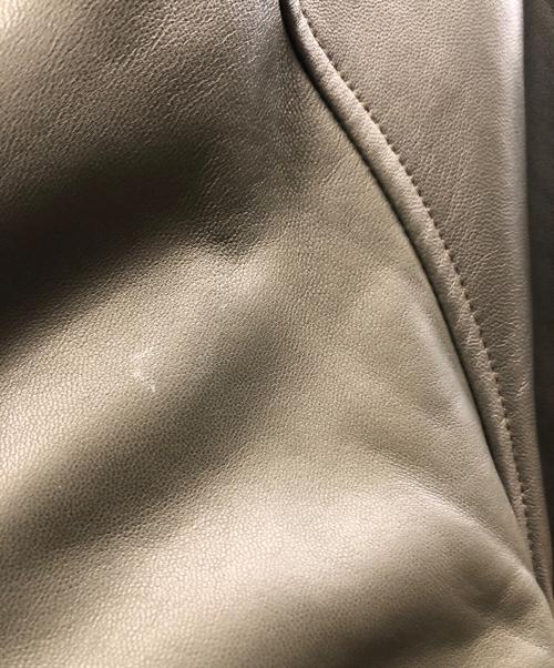 POLO RALPH LAUREN（ポロ・ラルフローレン）POLO RALPH LAUREN (ポロ・ラルフローレン) ラムレザーMA-1ジャケット カーキ サイズ:LLの古着・服飾アイテム