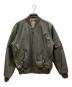 POLO RALPH LAUREN（ポロ・ラルフローレン）の古着「ラムレザーMA-1ジャケット」｜カーキ