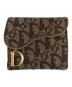 Christian Dior（クリスチャン ディオール）の古着「2つ折り財布」｜ブラウン