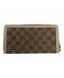 GUCCI (グッチ) キャンバスロングウォレット ブラウン：13000円