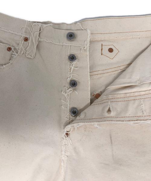SUGARHILL（シュガーヒル）SUGARHILL (シュガーヒル) RAW-EDGE CANVAS DENIM PANTS アイボリー サイズ:86cm(W34)の古着・服飾アイテム