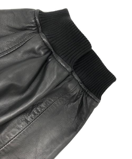 MAISON SPECIAL（メゾンスペシャル）MAISON SPECIAL (メゾンスペシャル) ZARA (ザラ) レザーボンバージャケット ブラック サイズ:Lの古着・服飾アイテム