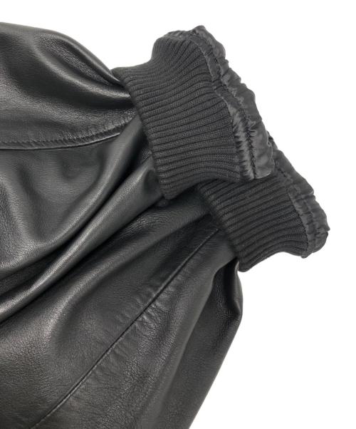 MAISON SPECIAL（メゾンスペシャル）MAISON SPECIAL (メゾンスペシャル) ZARA (ザラ) レザーボンバージャケット ブラック サイズ:Lの古着・服飾アイテム