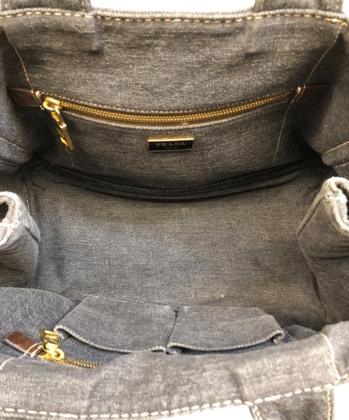 PRADA（プラダ）PRADA (プラダ) カナパデニムトートバッグ グレーの古着・服飾アイテム