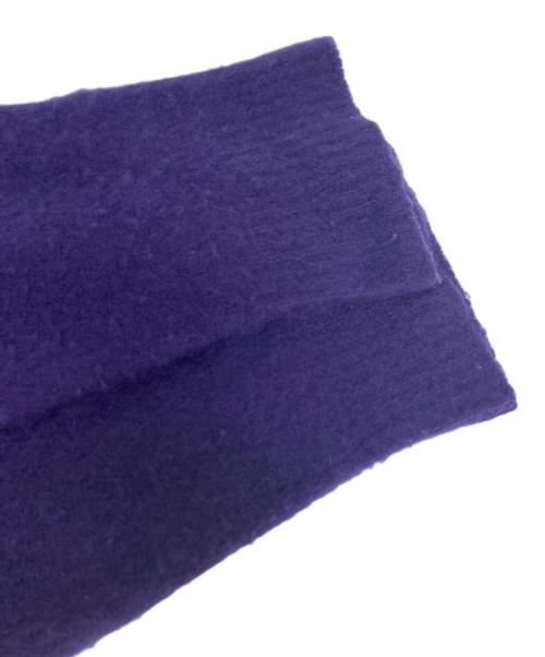ATON（エイトン）ATON (エイトン) ファーカシミヤクルーネックセーター パープル サイズ:6の古着・服飾アイテム