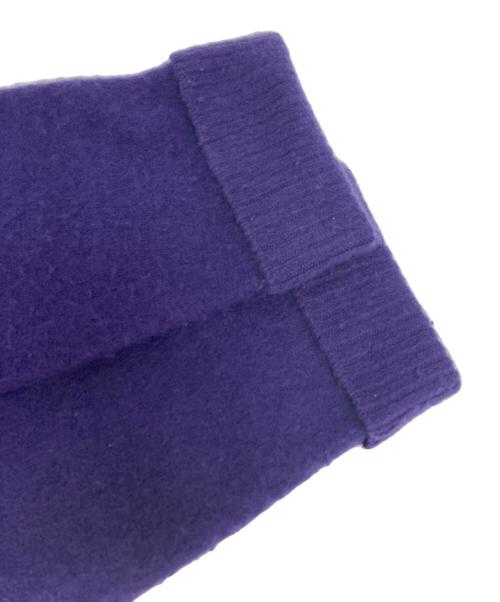 ATON（エイトン）ATON (エイトン) ファーカシミヤクルーネックセーター パープル サイズ:6の古着・服飾アイテム