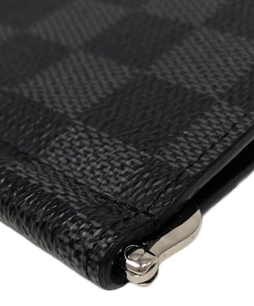LOUIS VUITTON（ルイ ヴィトン）LOUIS VUITTON (ルイ ヴィトン) ダミエグラフィット ポルトフォイユパンス ノワール マネークリップ ブラックの古着・服飾アイテム