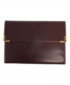 Cartierカルティエ）の古着「3つ折り財布」｜レッド