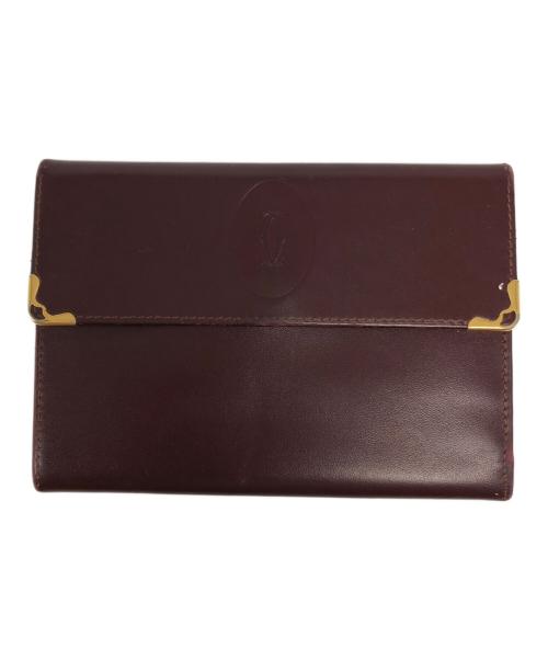 Cartier（カルティエ）Cartier (カルティエ) 3つ折り財布 レッドの古着・服飾アイテム