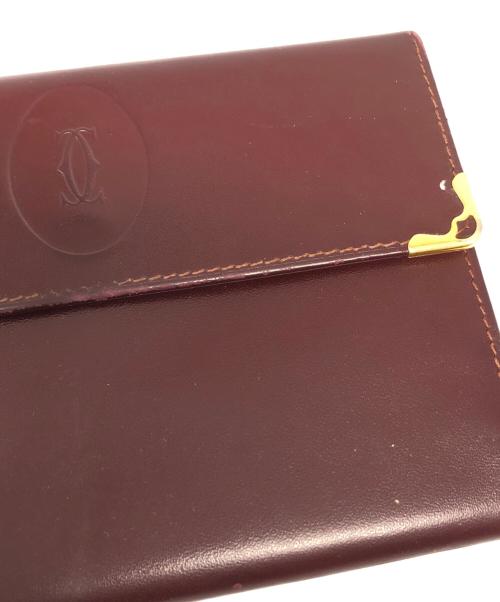 Cartier（カルティエ）Cartier (カルティエ) 3つ折り財布 レッドの古着・服飾アイテム