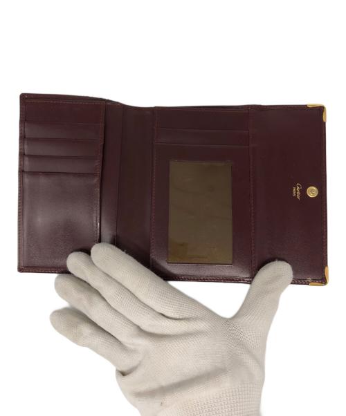 Cartier（カルティエ）Cartier (カルティエ) 3つ折り財布 レッドの古着・服飾アイテム