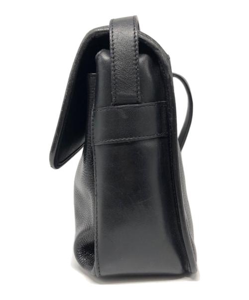 GUCCI（グッチ）GUCCI (グッチ) オールドレザーショルダーバッグ ブラックの古着・服飾アイテム