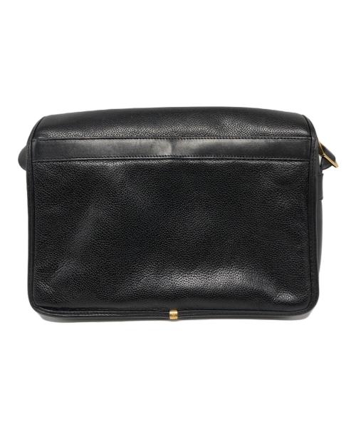 GUCCI（グッチ）GUCCI (グッチ) オールドレザーショルダーバッグ ブラックの古着・服飾アイテム