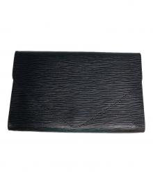 LOUIS VUITTON（ルイ ヴィトン）の古着「エピ ノワールクラッチバッグ」｜ブラック