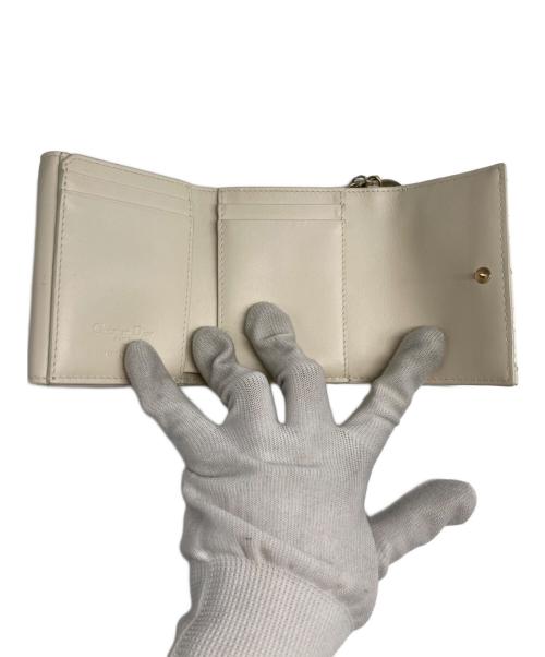 Christian Dior（クリスチャン ディオール）Christian Dior (クリスチャン ディオール) 3つ折り財布 ホワイトの古着・服飾アイテム