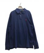POLO RALPH LAURENポロ・ラルフローレン）の古着「長袖ポロシャツ」｜ネイビー