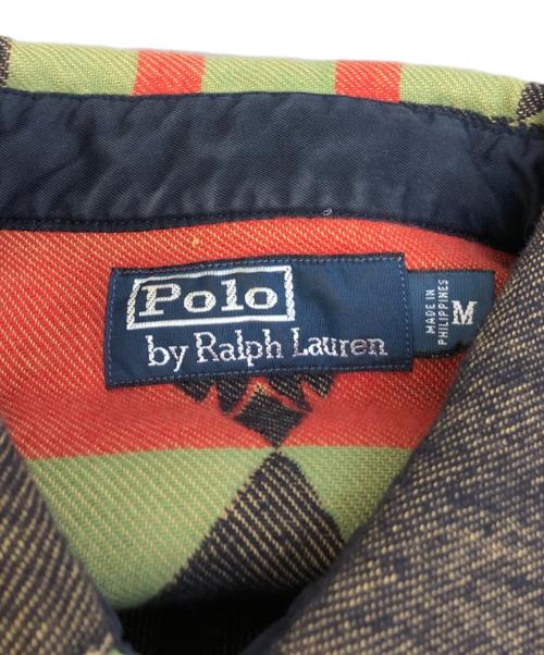 POLO RALPH LAUREN（ポロ・ラルフローレン）POLO RALPH LAUREN (ポロ・ラルフローレン) 総柄シャツ グリーン サイズ:Ⅿの古着・服飾アイテム