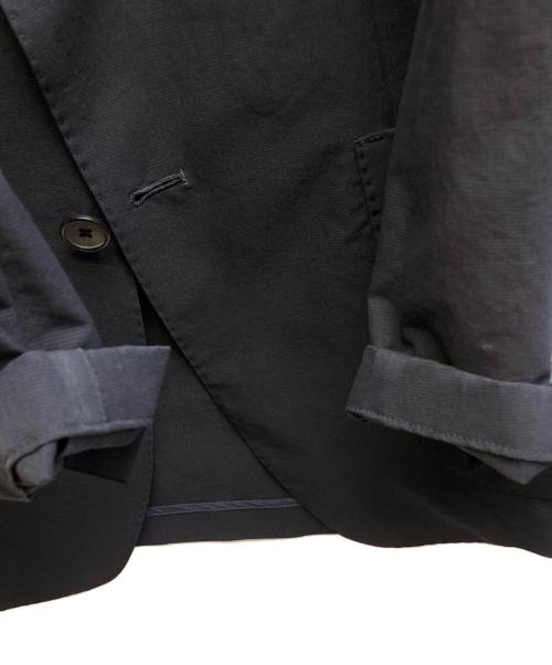 ESTNATION（エストネーション）ESTNATION (エストネーション) リップストップ リラックスジャケット ブラック サイズ:Ⅿの古着・服飾アイテム