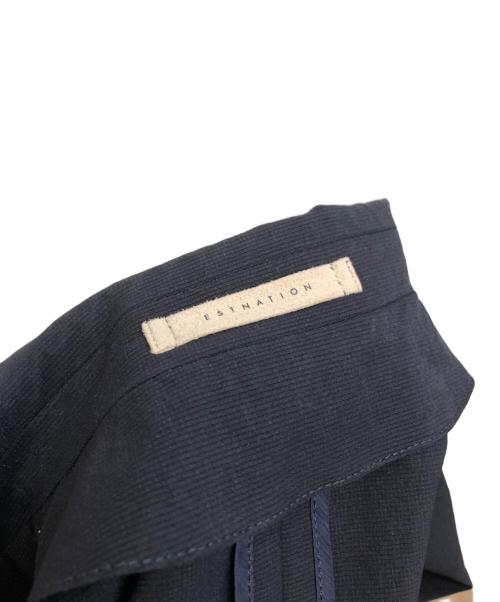 ESTNATION（エストネーション）ESTNATION (エストネーション) リップストップ リラックスジャケット ブラック サイズ:Ⅿの古着・服飾アイテム