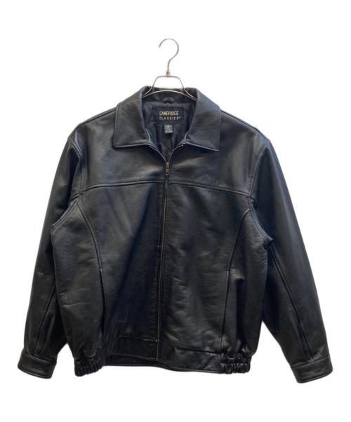 Cambridge Classics（ケンブリッジ・クラシックス）CAMBRIDGE CLASSICS (ケンブリッジ・クラシックス) レザージャケット ブラック サイズ:Ⅼの古着・服飾アイテム