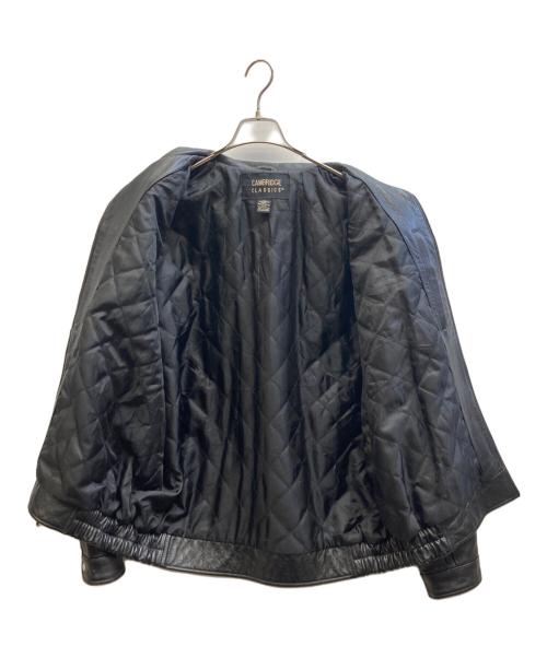 Cambridge Classics（ケンブリッジ・クラシックス）CAMBRIDGE CLASSICS (ケンブリッジ・クラシックス) レザージャケット ブラック サイズ:Ⅼの古着・服飾アイテム