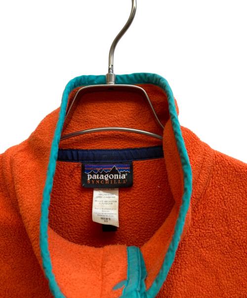 Patagonia（パタゴニア）Patagonia (パタゴニア) シンチラ ハーフスナップフリースプルオーバー オレンジ サイズ:XSの古着・服飾アイテム