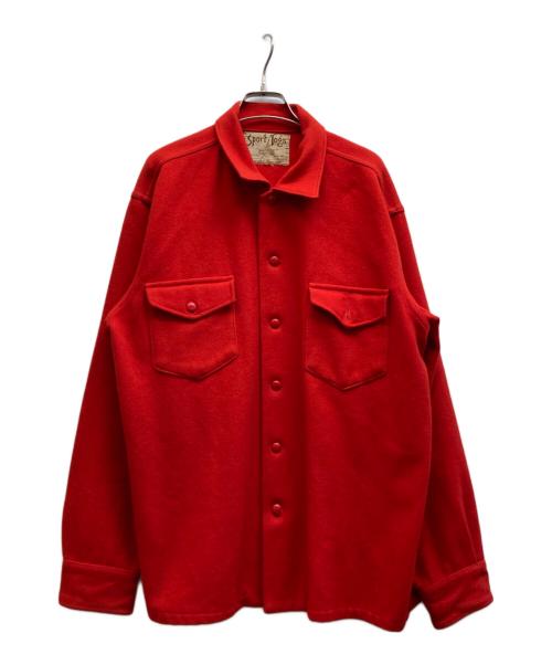 SPORT TOGS by GWG（SPORT TOGS by GWG）SPORT TOGS by GWG (SPORT TOGS by GWG) 50's ウールワークジャケット レッド サイズ:Lの古着・服飾アイテム