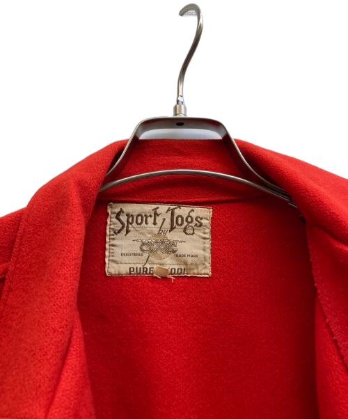 SPORT TOGS by GWG（SPORT TOGS by GWG）SPORT TOGS by GWG (SPORT TOGS by GWG) 50's ウールワークジャケット レッド サイズ:Lの古着・服飾アイテム