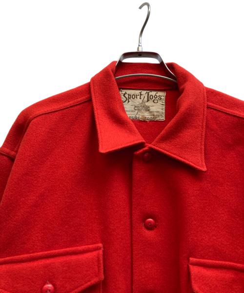 SPORT TOGS by GWG（SPORT TOGS by GWG）SPORT TOGS by GWG (SPORT TOGS by GWG) 50's ウールワークジャケット レッド サイズ:Lの古着・服飾アイテム