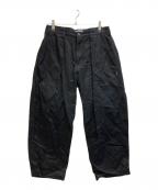 ALOUNDアラウンド）の古着「TAPERED BAKER PANTS」｜ブラック