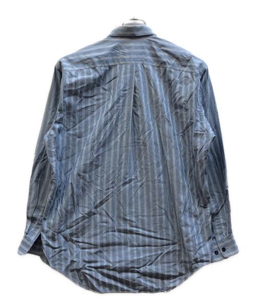 MIYAKE DESIGN STUDIO（ミヤケ デザイン スタジオ）MIYAKE DESIGN STUDIO (ミヤケ デザイン スタジオ) BARNEYS NEWYORK (バーニーズ・ニューヨーク) ストライプシャツ ブルー サイズ:Ⅿの古着・服飾アイテム