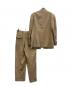 ISSEY MIYAKE MEN (イッセイミヤケメン) シルク ヘリンボーン ネップ マオカラーセットアップスーツ ベージュ サイズ:S：18000円