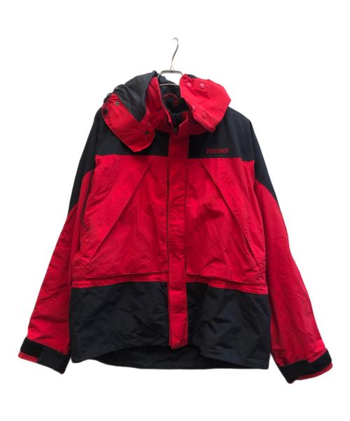 MARMOT（マーモット）MARMOT (マーモット) マウンテンパーカー ブラック×レッド サイズ:Ⅼの古着・服飾アイテム