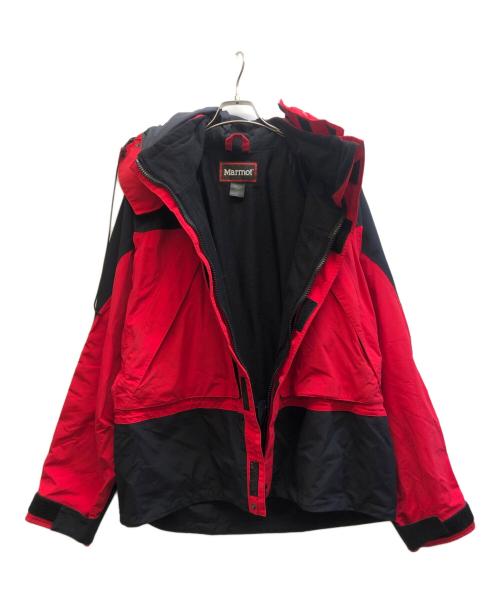 MARMOT（マーモット）MARMOT (マーモット) マウンテンパーカー ブラック×レッド サイズ:Ⅼの古着・服飾アイテム