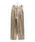 FARAH（ファーラー）の古着「スリータックワイドパンツ」｜ベージュ