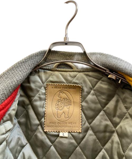 Golden Bear（ゴールデンベア）Golden Bear (ゴールデンベア) スタジャン レッド×イエロー サイズ:Ⅼの古着・服飾アイテム