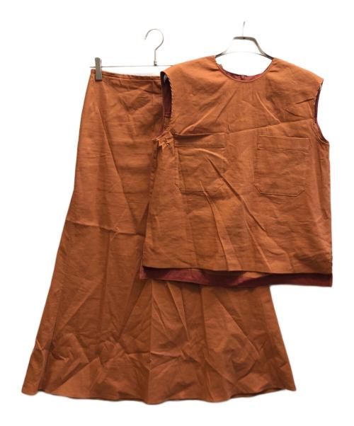 theory luxe（セオリーリュクス）theory luxe (セオリーリュクス) リネンセットアップ / 03-1208201 オレンジ サイズ:38の古着・服飾アイテム