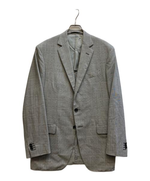 BOGLIOLI（ボリオリ）BOGLIOLI (ボリオリ) BEAMS F (ビームスエフ) 別注 3Bチェックテーラードジャケット グレー サイズ:48の古着・服飾アイテム