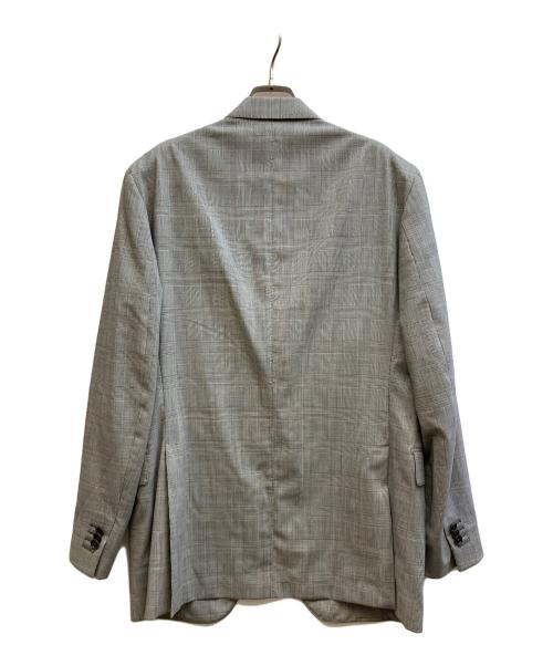 BOGLIOLI（ボリオリ）BOGLIOLI (ボリオリ) BEAMS F (ビームスエフ) 別注 3Bチェックテーラードジャケット グレー サイズ:48の古着・服飾アイテム