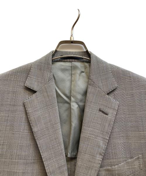 BOGLIOLI（ボリオリ）BOGLIOLI (ボリオリ) BEAMS F (ビームスエフ) 別注 3Bチェックテーラードジャケット グレー サイズ:48の古着・服飾アイテム