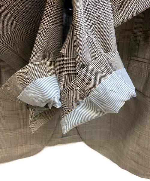 BOGLIOLI（ボリオリ）BOGLIOLI (ボリオリ) BEAMS F (ビームスエフ) 別注 3Bチェックテーラードジャケット グレー サイズ:48の古着・服飾アイテム