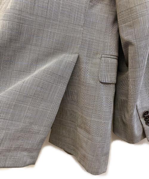 BOGLIOLI（ボリオリ）BOGLIOLI (ボリオリ) BEAMS F (ビームスエフ) 別注 3Bチェックテーラードジャケット グレー サイズ:48の古着・服飾アイテム